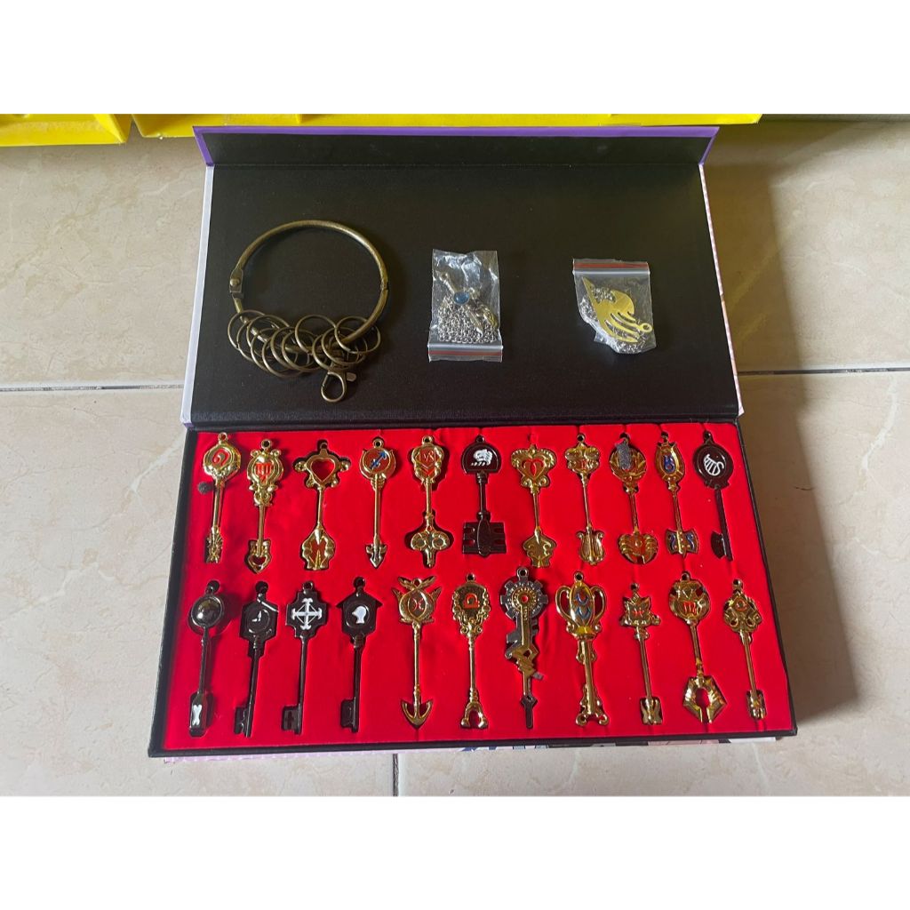6cm Fairy Tail Keychain 18pcs Lucy Heartfilia Zodiac Key Figure Natsu Figure Fairy Tail HADIAH NATAL