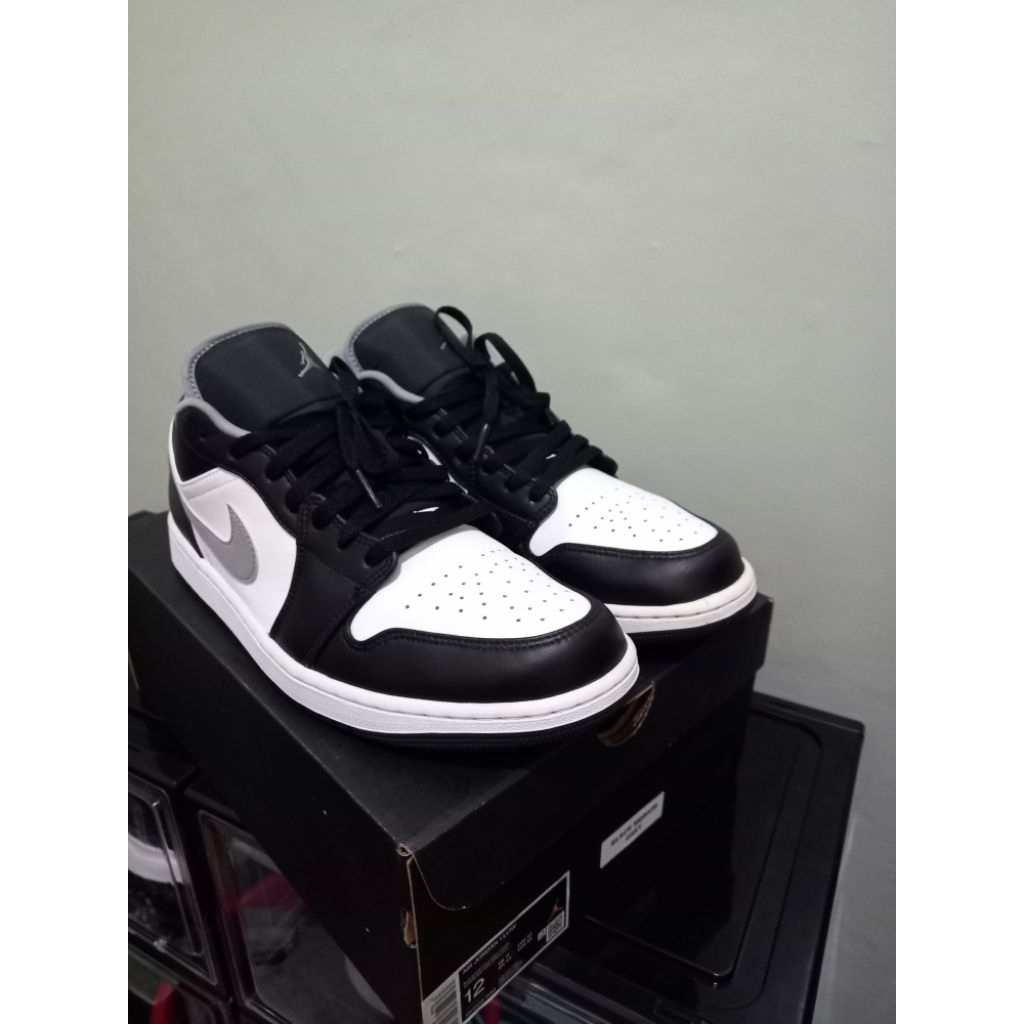 SNEAKERS NIKE AIR JORDAN ORIGINAL100% BLACK WHITE GREY SIZE 46/30 CM