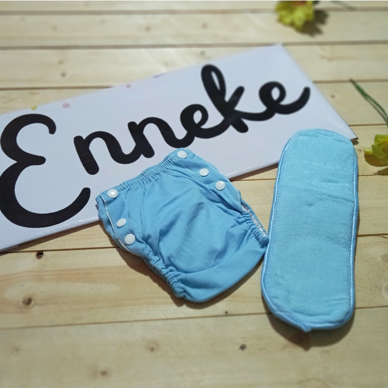 2 PCS popok cloudy cuci ulang ada insert bayi newborn lahiran