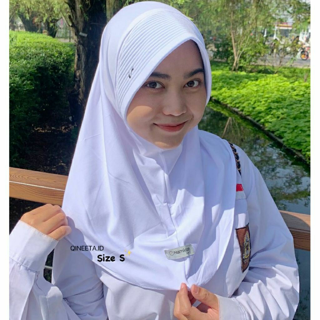 bergo hamidah hijab anak sekolah