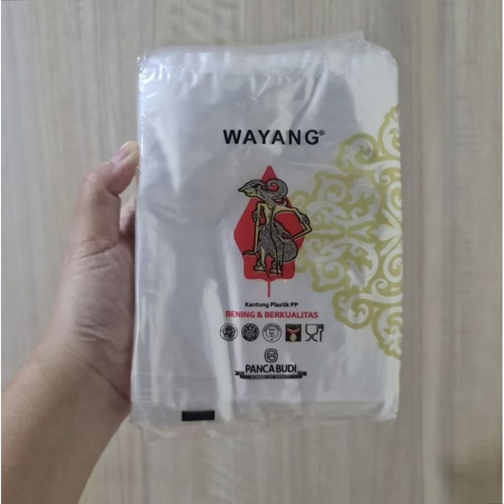 Plastik PP Wayang Plastik PP Bening uk 12x16 plastik kerupuk