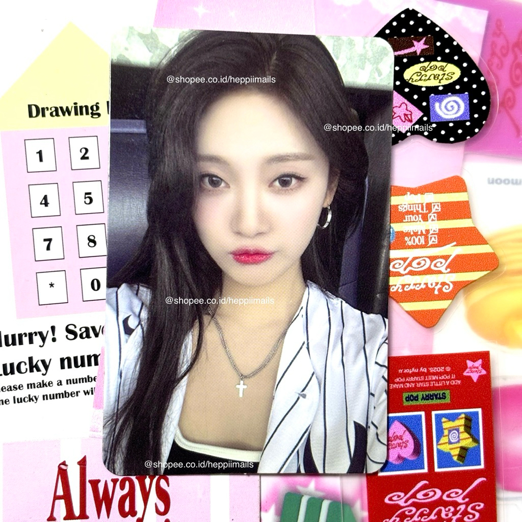 PHOTOCARD OFFICIAL AESPA NINGNING MY WORLD TRADING CARD B