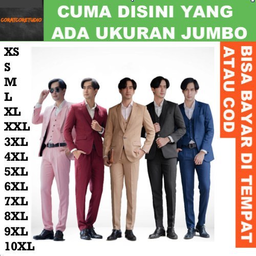 5XL 4XL 3XL XXL XL L M S XS 14XL 13XL 12XL 11XL 10XL 9XL 8XL 7XL 6XL JAS PRIA UKURAN BESAR / JAS NIK