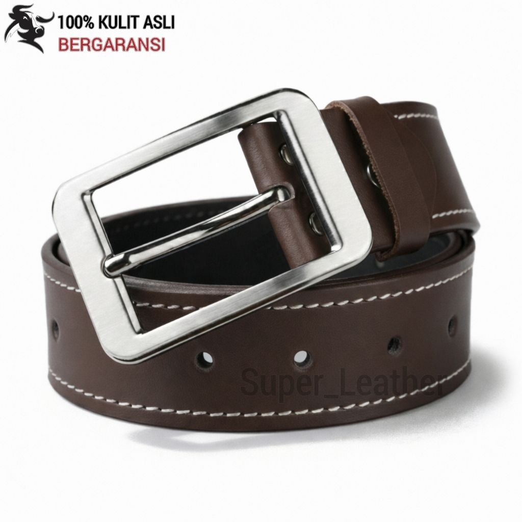 Sabuk Kulit Pria/Ikat Pinggang Pria Kulit Asli/Ikat Pinggang Pria Jumbo Laki-laki
