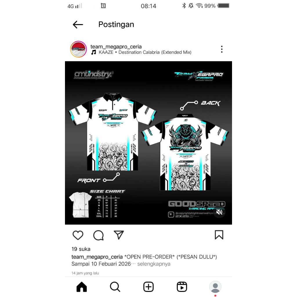 JERSEY TEAM MEGAPRO CERIA