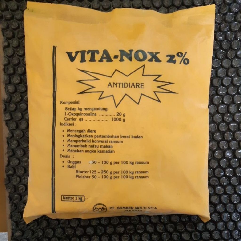 Vitanox-Premix 1kg Meningkatkan Berat Badan Mencegah Diare Unggas Babi Bebek Itik