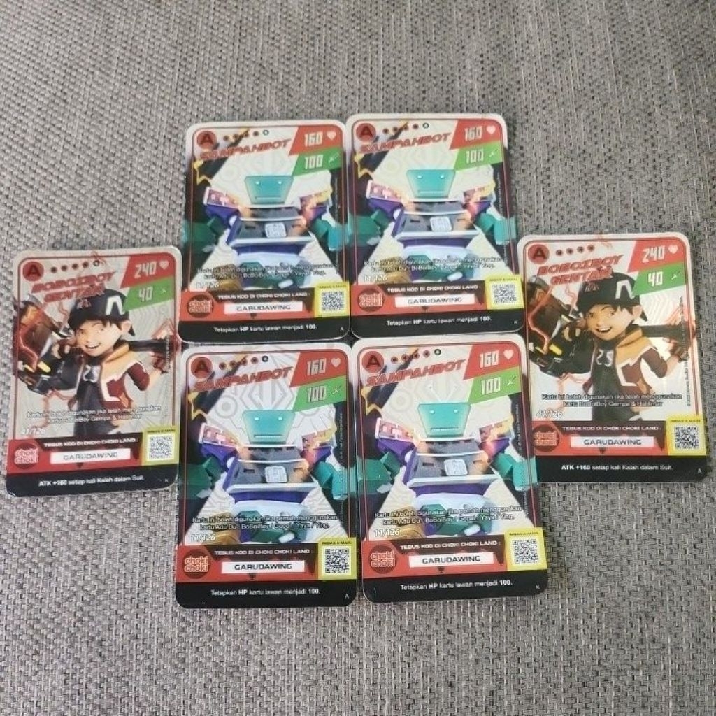 Boboiboy Monsta Galaxy Card x Choki Choki Hologram Foil