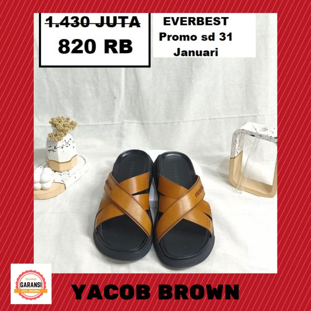Sandal sendal EVERBEST pria original 100% seri YACOB