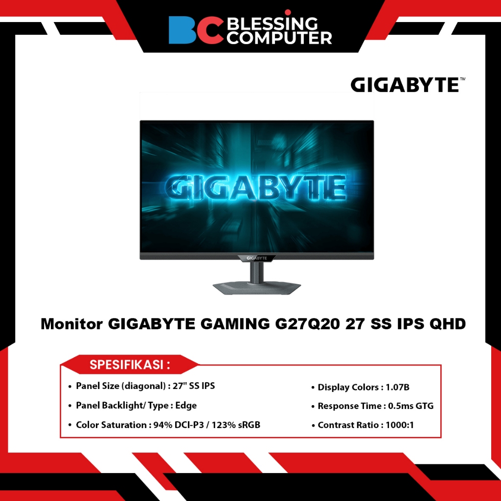 Monitor GIGABYTE GAMING G27Q20 27 SS IPS QHD