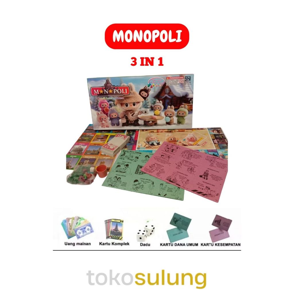 MONOPOLI DUNIA | MONOPOLI INTERNASIONAL | MONOPOLI 3 IN 1 | MONOPOLI 4 IN 1 | MONOPOLI 5 IN 1 | MAIN