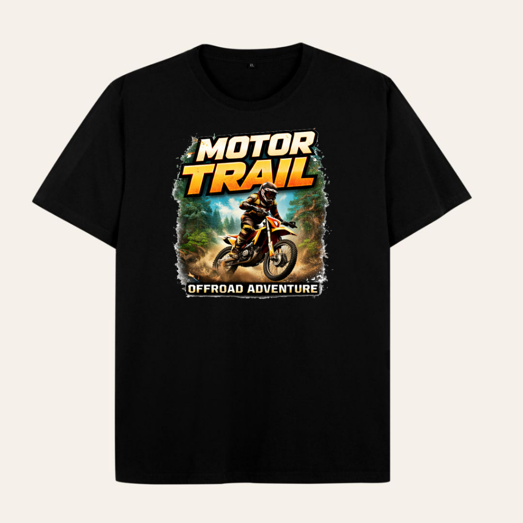 baju pakaian kaos pria wanita tema motor trail offroad