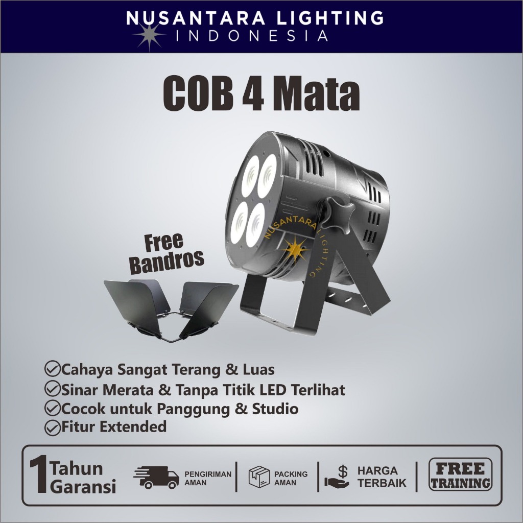 Lampu Sorot Panggung COB 200W 4 mata / Lampu disco panggung / panggung / Lampu disko panggung / lamp