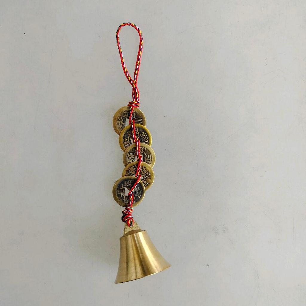 gantungan lonceng dan koin china 5 koin