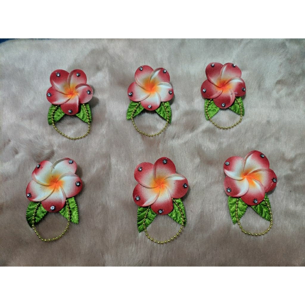 Bross bunga kamboja bali imitasi  per / 1 pcs