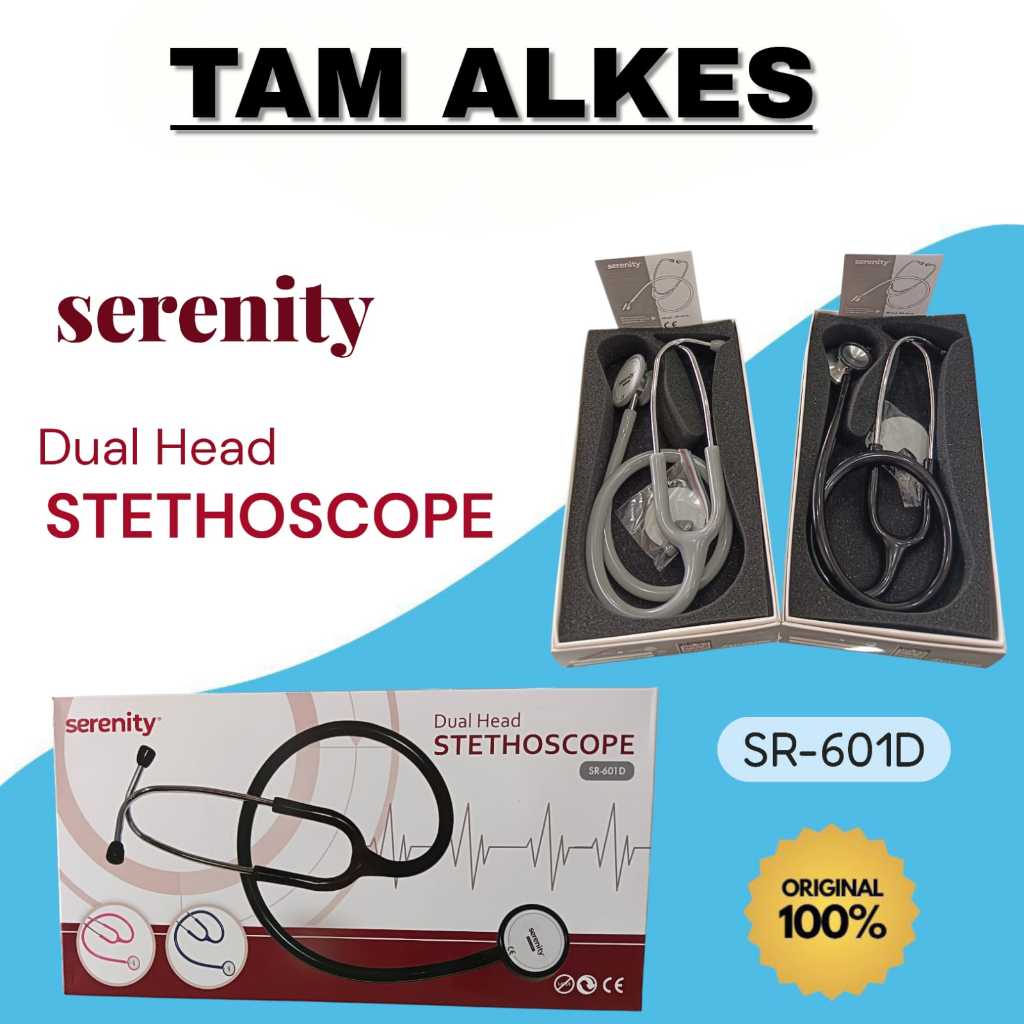 Serenity Stetoskop Dual Head SR-601D - Stethoscope Serenity
