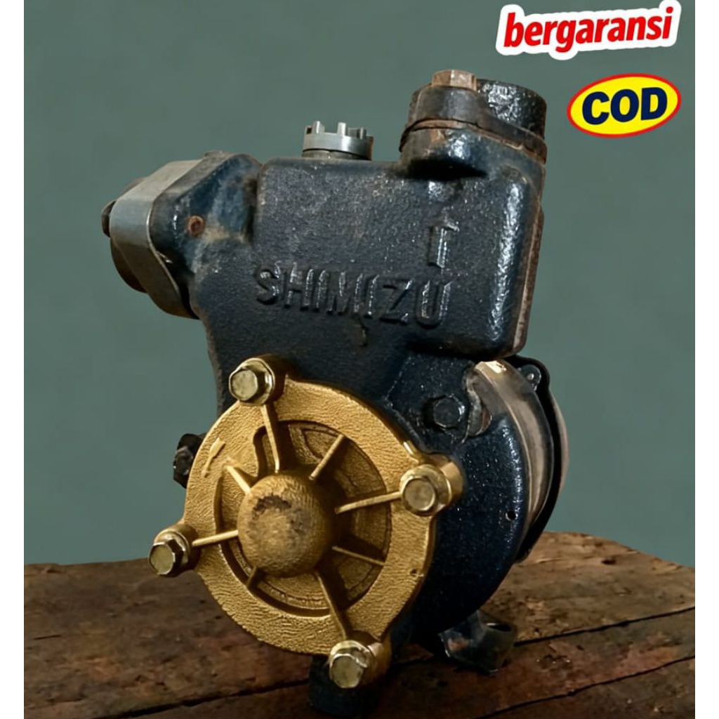 Mesin pompa air SHIMIZU bekas restorasi normal siap pakai BONUS SEALTAPE