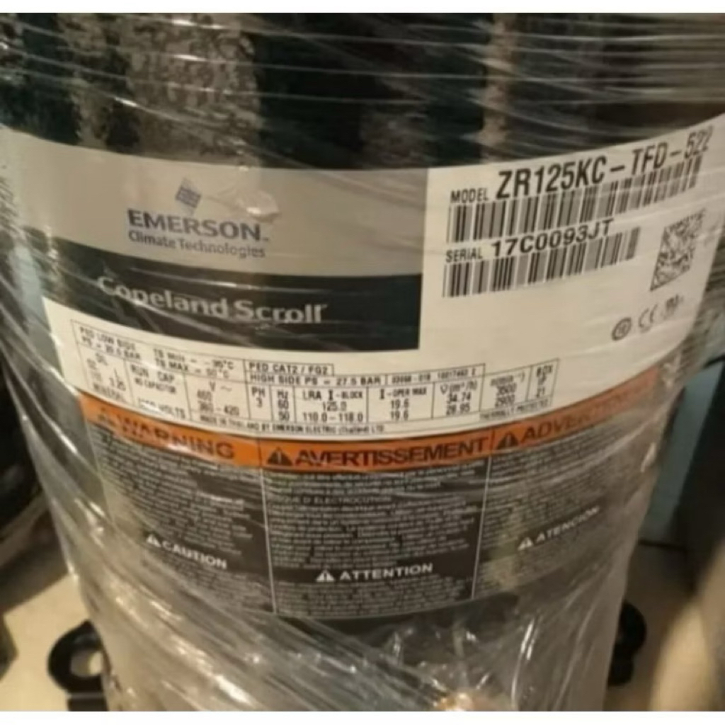 KOMPRESOR AC COPELAND ZR125KC-TFD-522 (10PK R22)