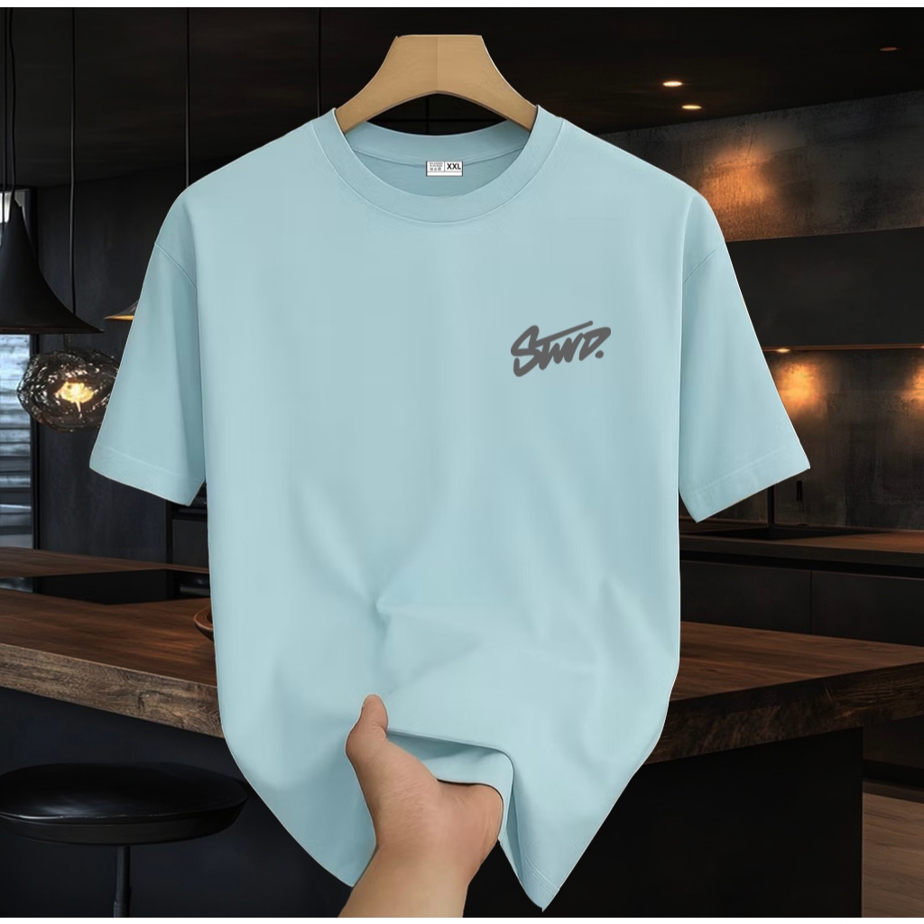 Baju Kaos Pria & Wanita Lengan Pendek / Shirt STWD Sp Silver / Baju Kaos Distro Cotton Combed 24s Pr