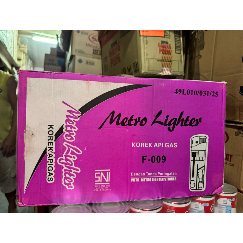 Mancis Lampu, Magnet Metro Lighter 50 pcs @ 20 box / 1 dus