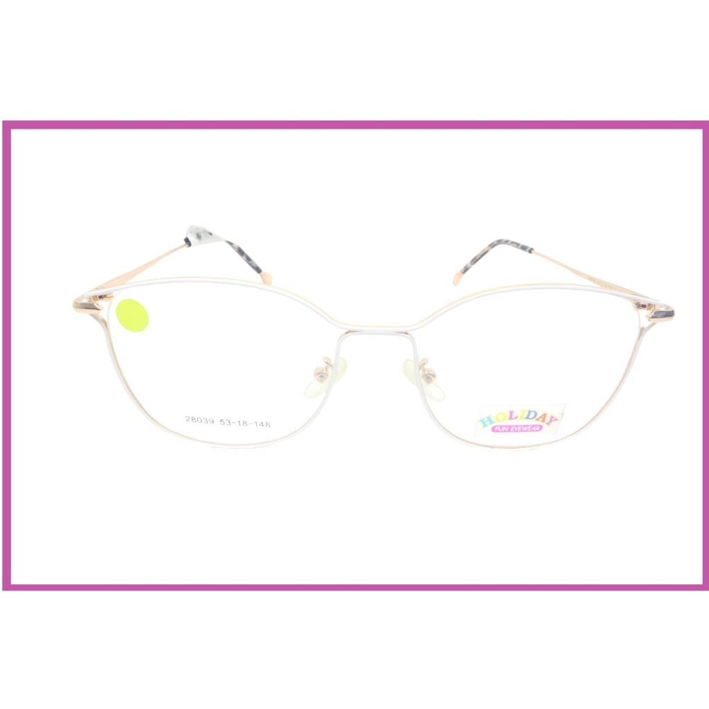 Optik Cahaya Truevue / Frame Oval / Kacamata free lensa / anti uv / kacamata trendy metal