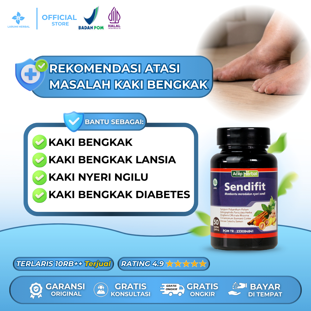 Sendifit Original Asli Obat kaki bengkak, Kaki bengkak lansia, Kaki nyeri ngilu, Kaki bengkak diabet