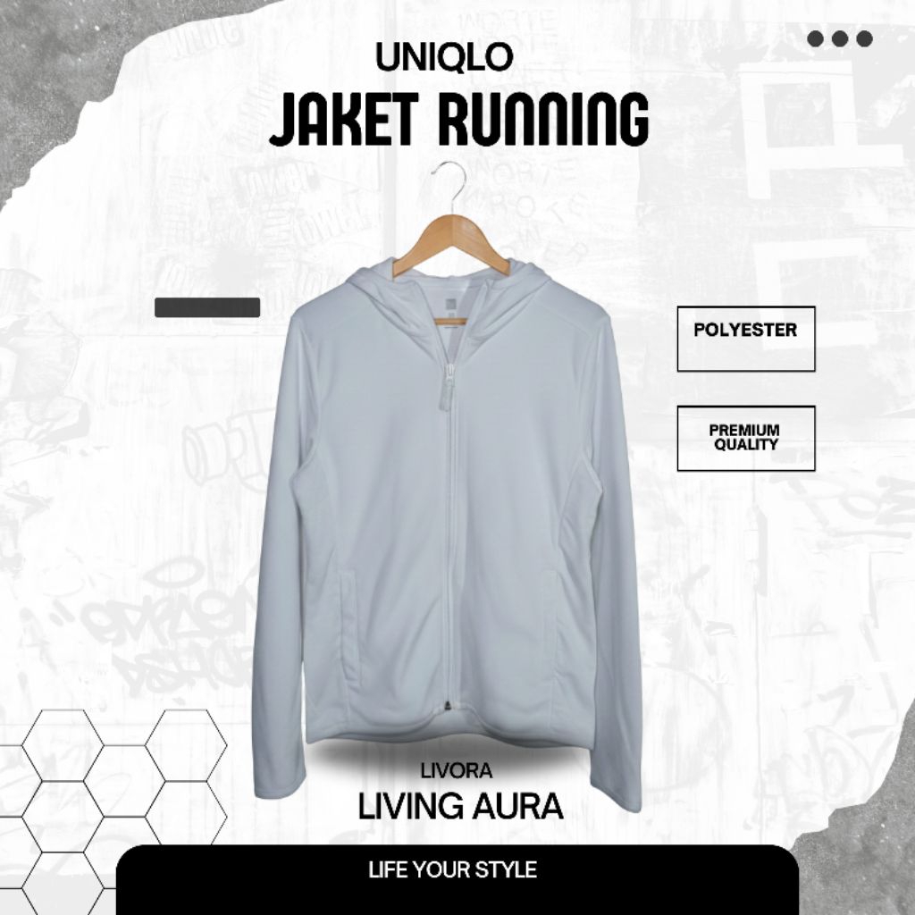 Jacket Uniqlo Dry EX Anak Warna Putih