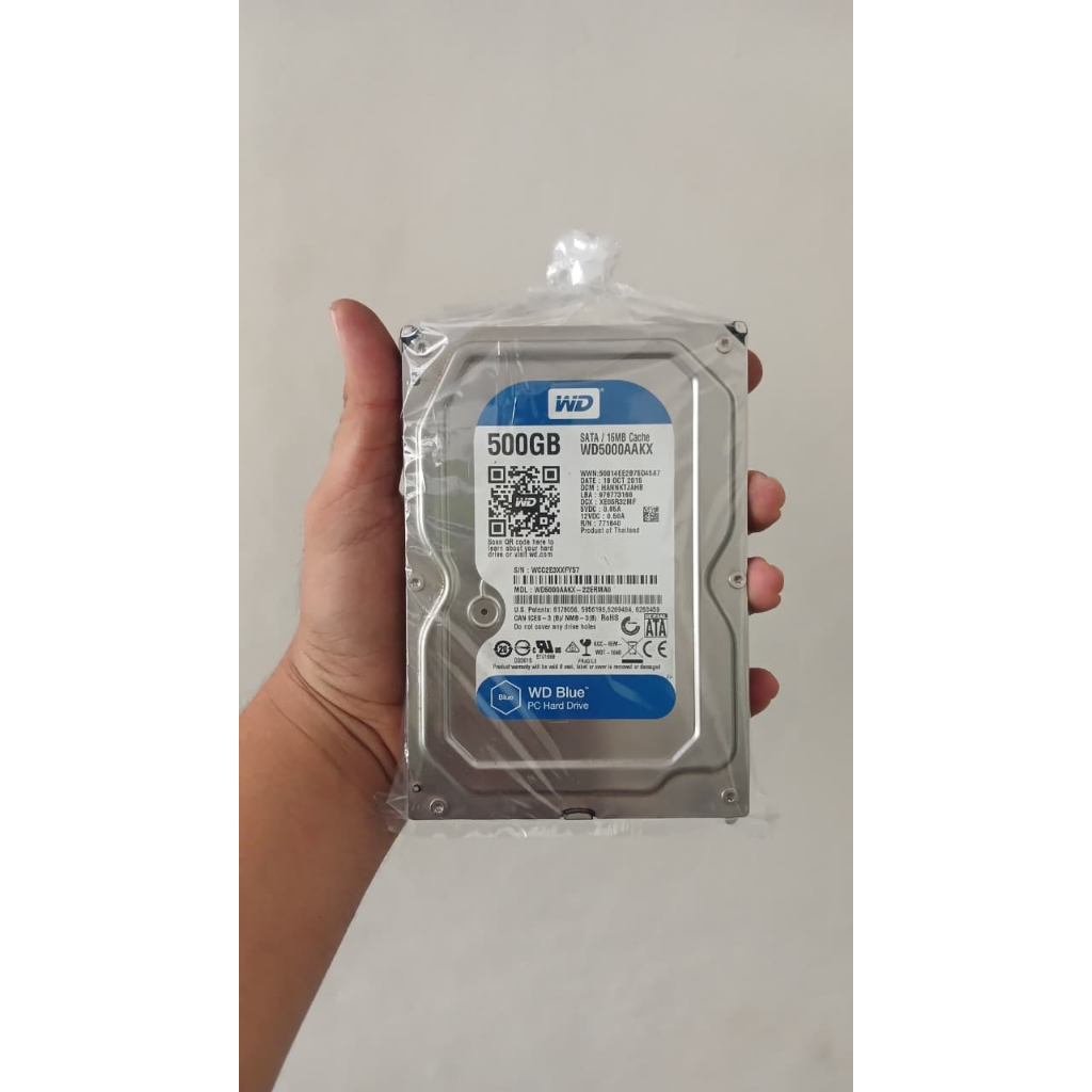 Hardisk 500GB WD Blue - Hardisk Internal 3,5 " Hdd Storage Penyimpanan - 500GB