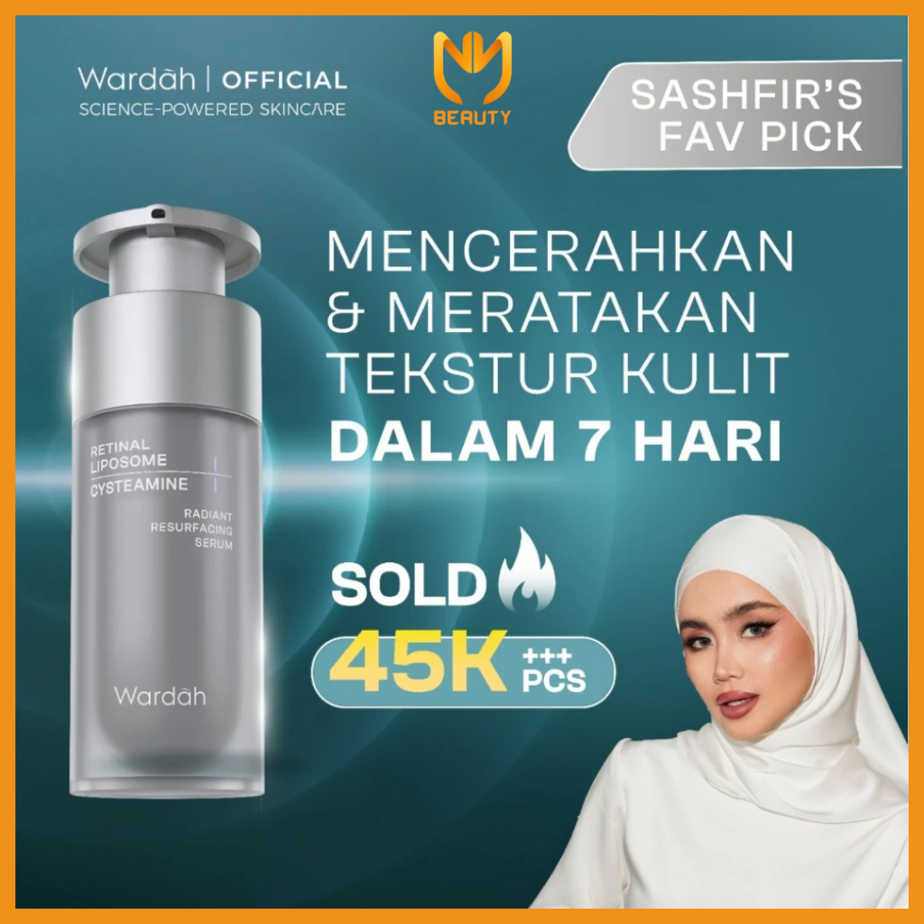 -MMBEAUTYMART- WARDAH Radiant Resurfacing Retinal Cysteamine Serum 30 ml - serum mencerahkan wajah, 