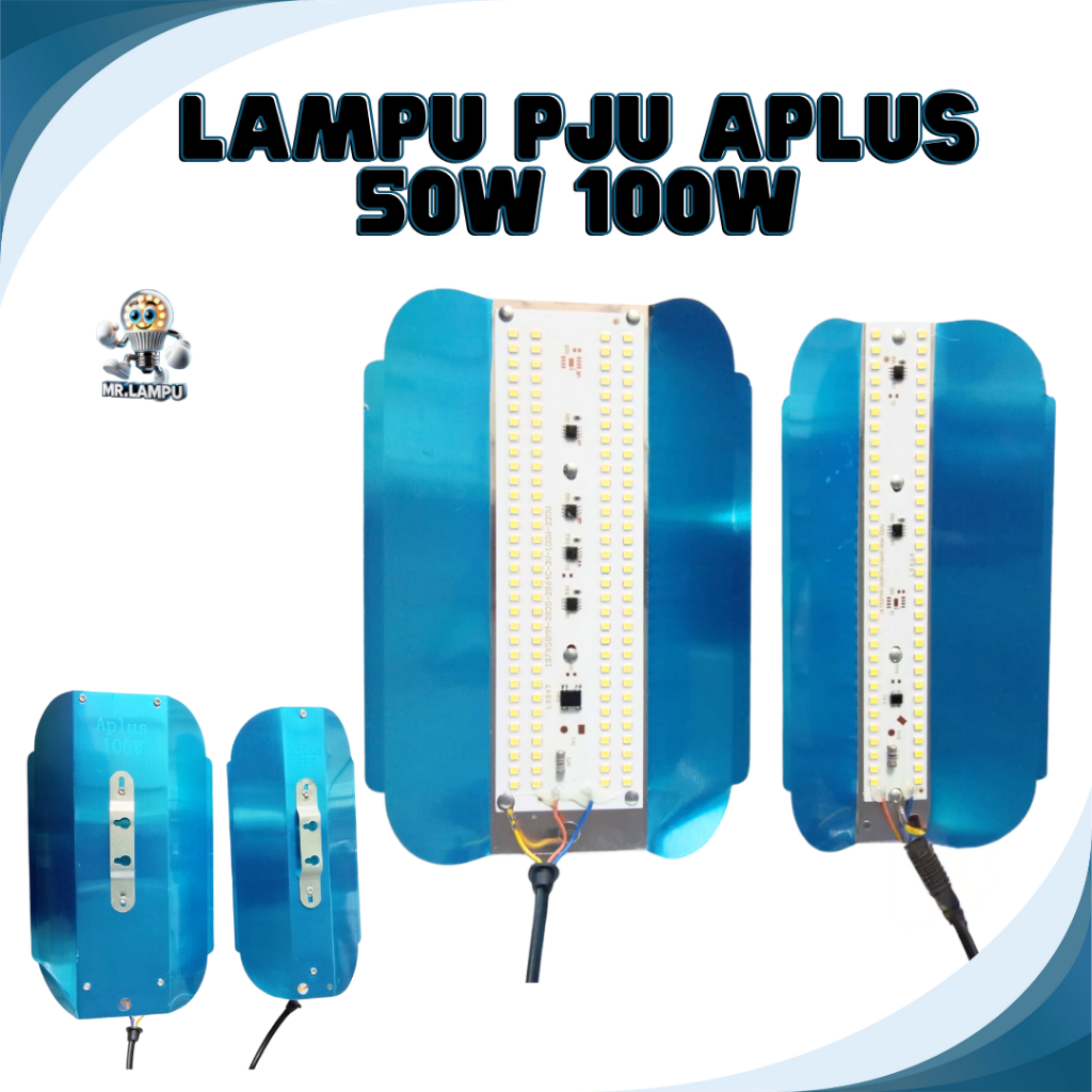 Lampu PJU LED Aplus 50W 100W – Lampu Jalan LED Terang Hemat Listrik – Lampu Penerangan Jalan Outdoor