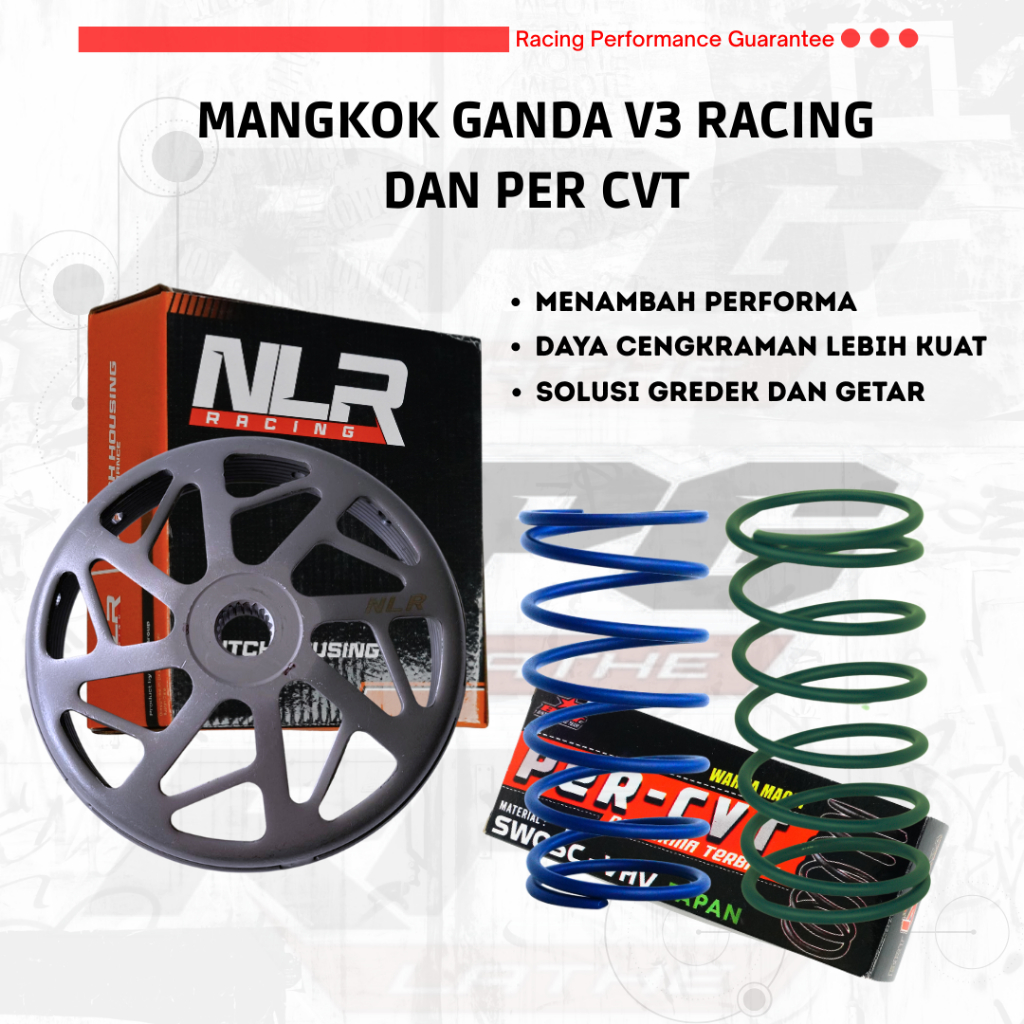 Paket Upgrade Mangkok Ganda V3 Per CVT BRT Per Sentri  NLR RACING - Nmax/Aerox/Lei