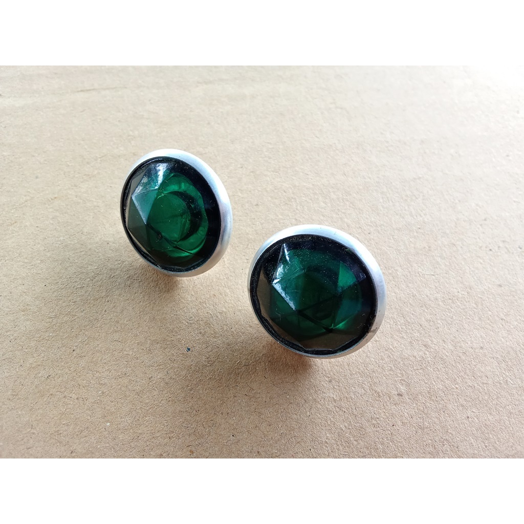 Stopan mata kucing silver spakbor belakang Sepeda Onthel warna Hijau Emerald