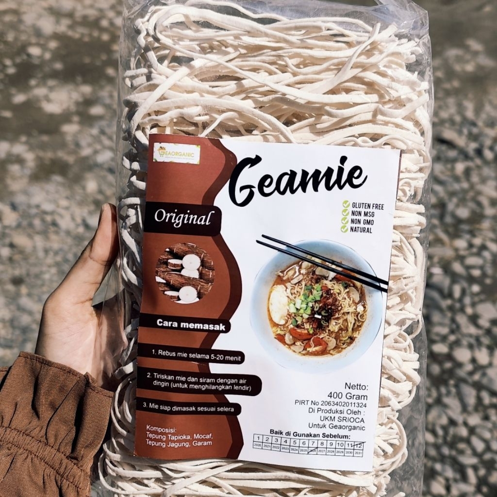 MIE KERING GLUTEN FREE - GEAORGANIC | WORTEL ORIGINAL BUAH NAGA UBI UNGU DAUN KELOR