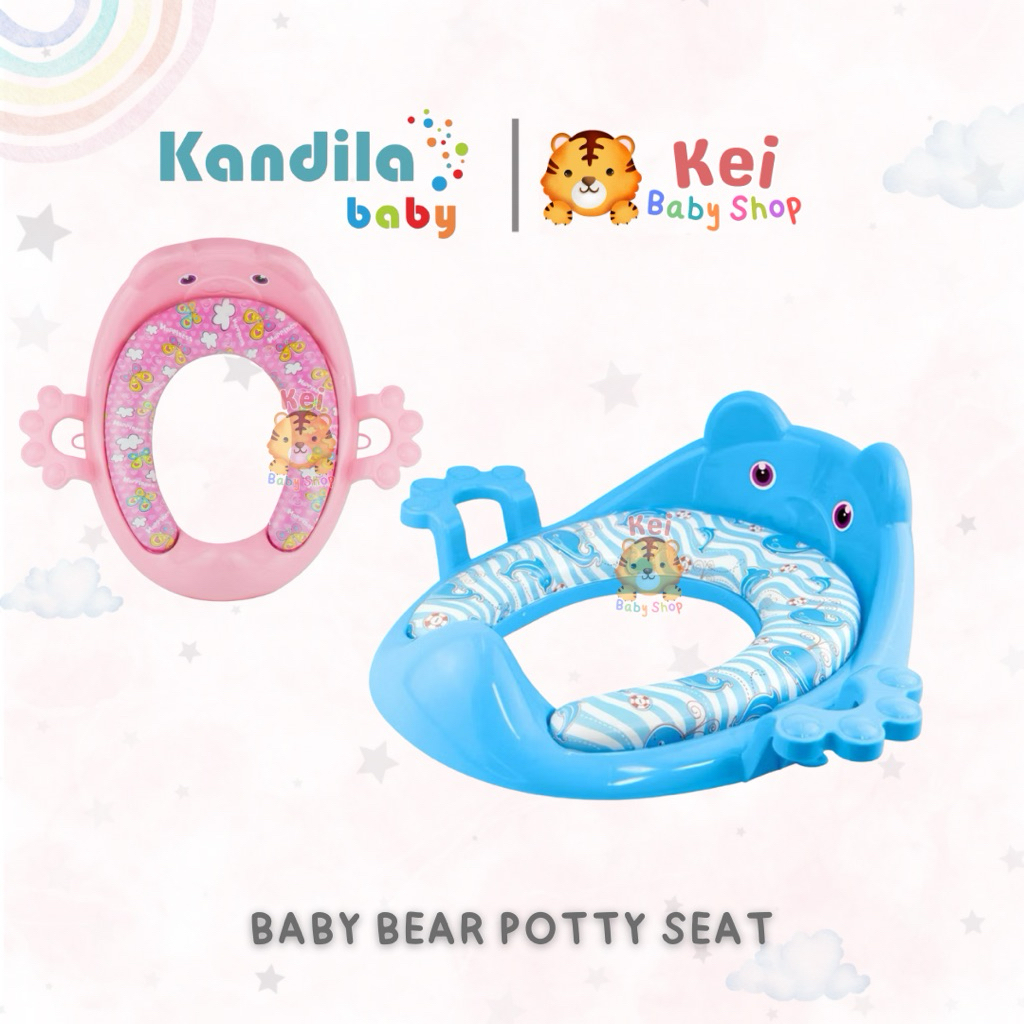 Kandila Baby Potty Seats Bear KDL022-7 Dudukan Kloset Anak / Alas Duduk Toilet Anak