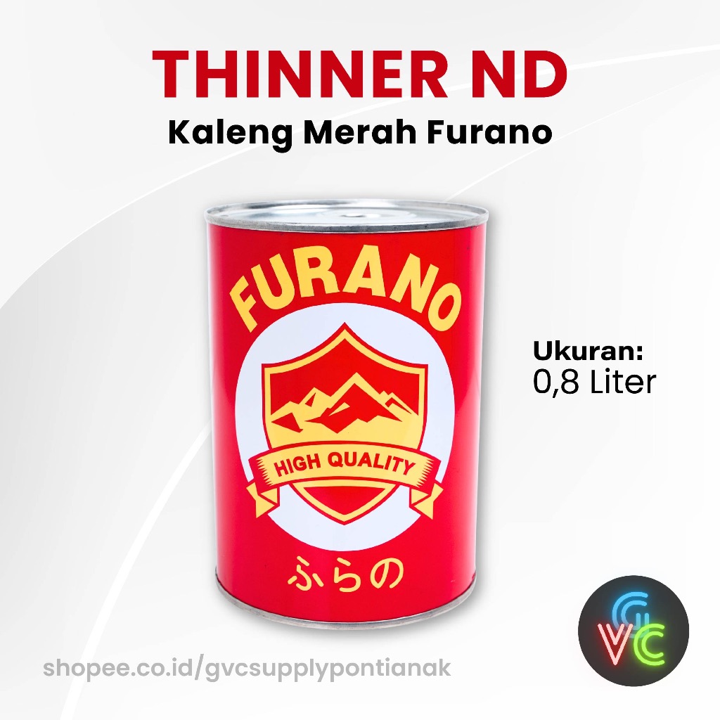 Thinner ND Kaleng Merah Furano - 0,8 Liter