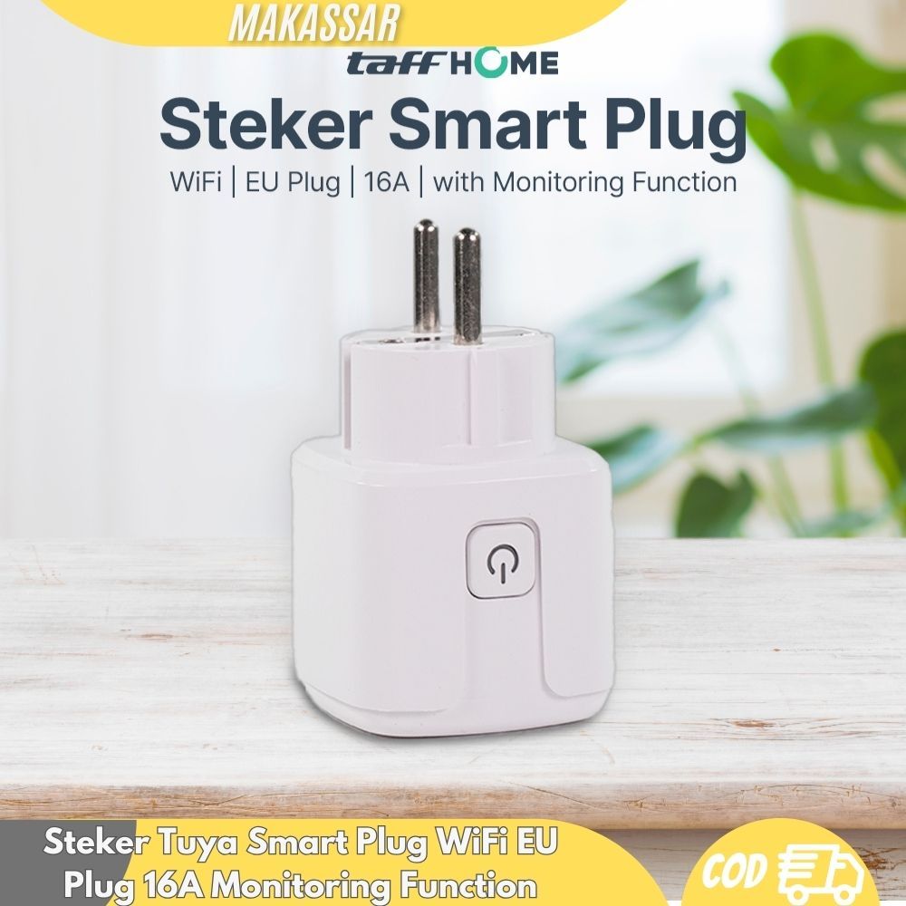 Steker Tuya Smart Plug WiFi EU Plug 16A Monitoring Function / Steker Tuya Smart Plug WiFi EU Plug 16
