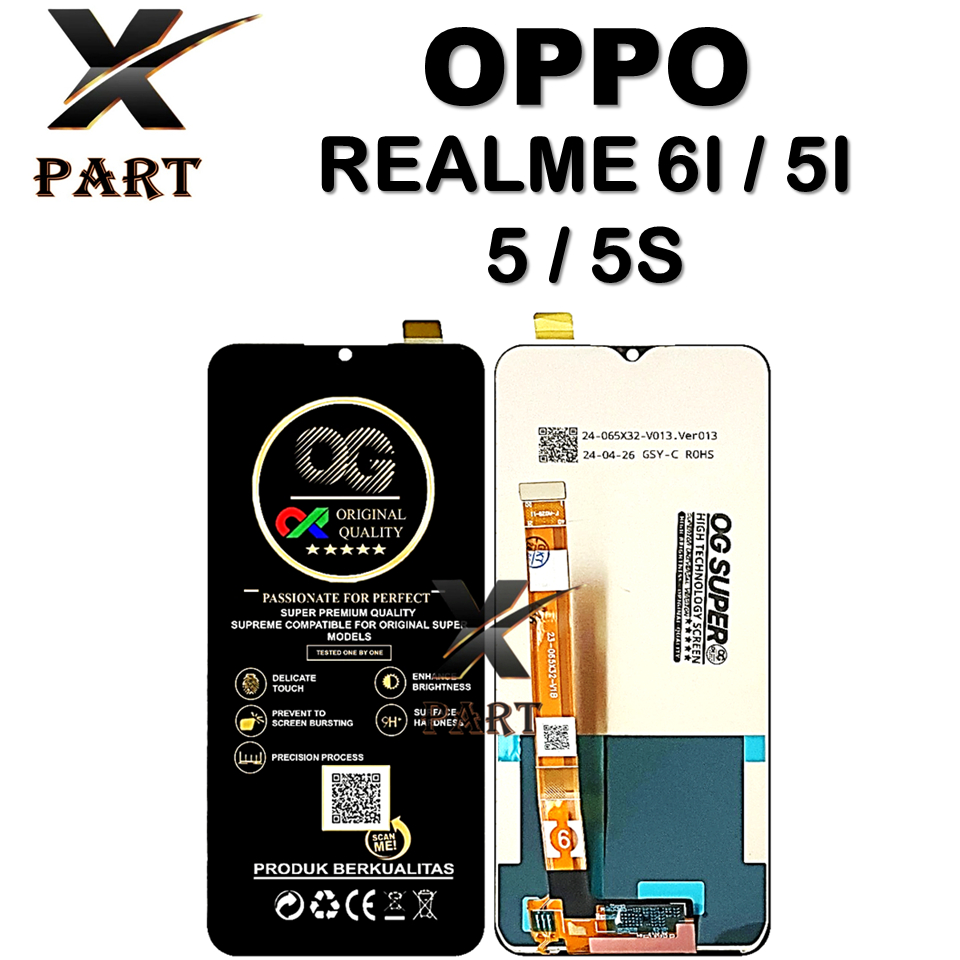 LCD TOUCHSCREEN REALME 6I / 5I / 5 / 5S LCD FULLSET ORIGINAL 100% COMPLETE