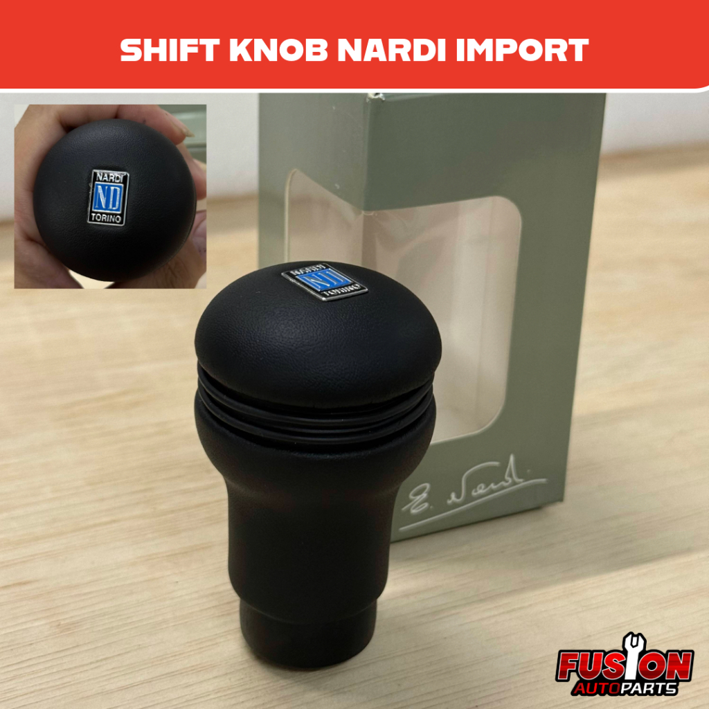 Shift Knob Nardi Evolution Leather Kulit Import  Tuas Persneling Mobil Nardi Universal Kulit