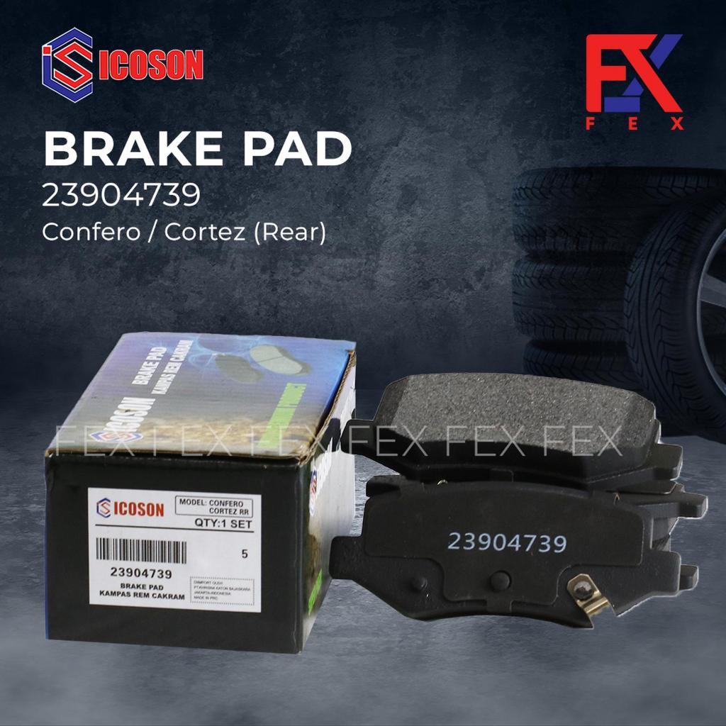 ICOSON Brake Pad (Kampas Rem) Belakang WULING CONFERO / CORTEZ REAR
