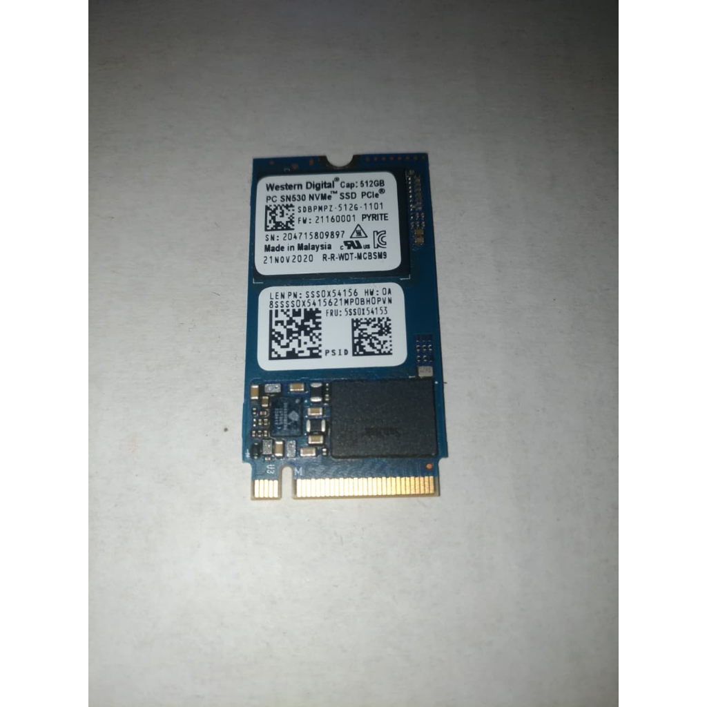 SSD M.2 NVME 512GB 2242 WD SN530