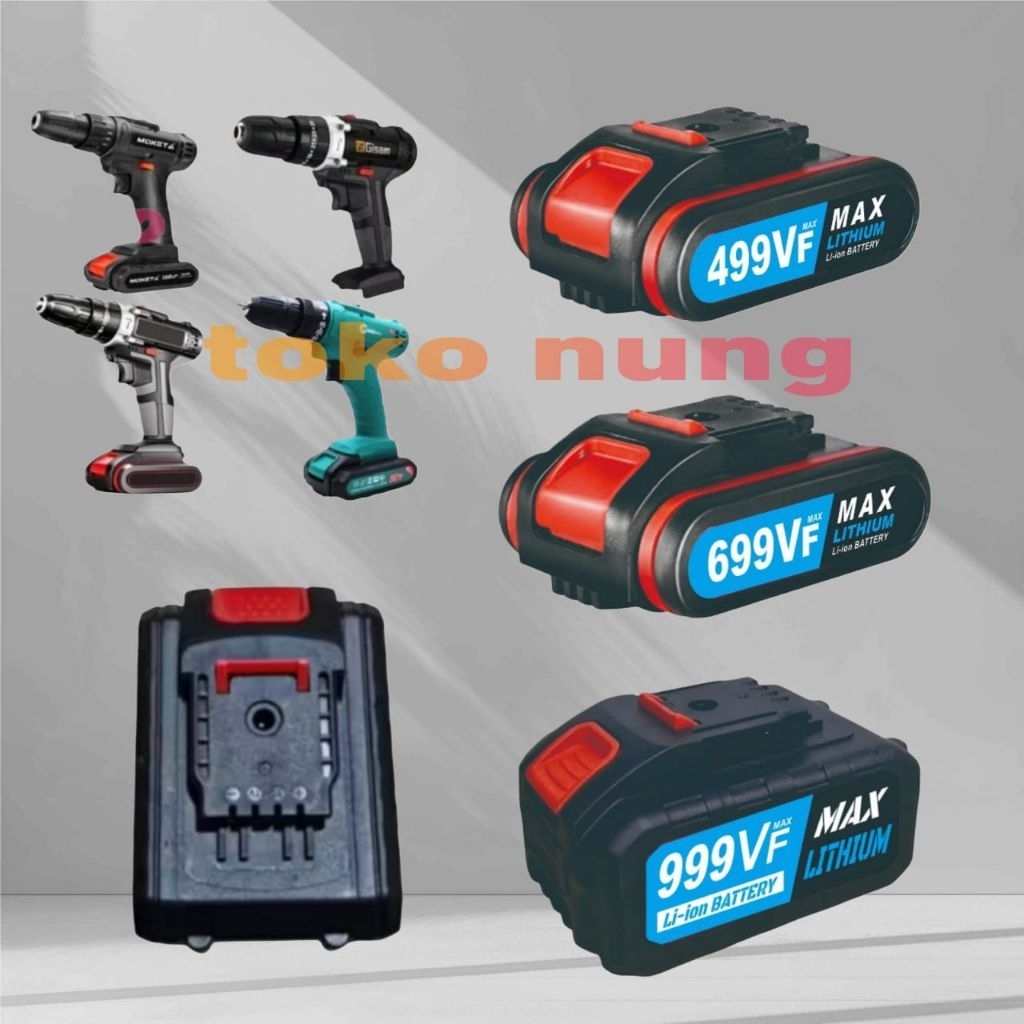 BATERAI BOR CORDLESS 48Vf 98VF 199VF 499VF 899VF BATERAI BOR BONGKYO TOOLKING ECOSEN DLL