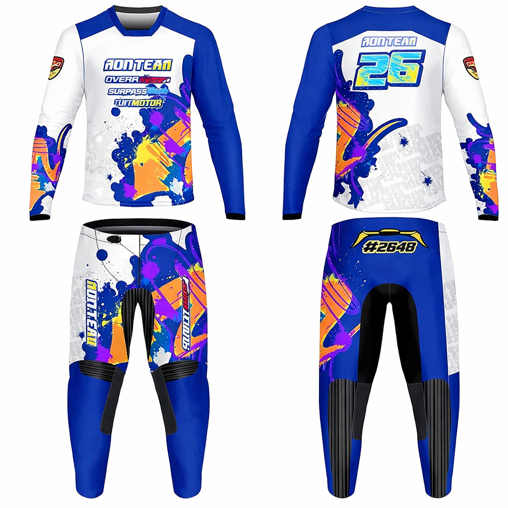 Baju Jersey set Balap Trail Motocross Adventure Trabas Racing Custom Design (Bahan Strech)