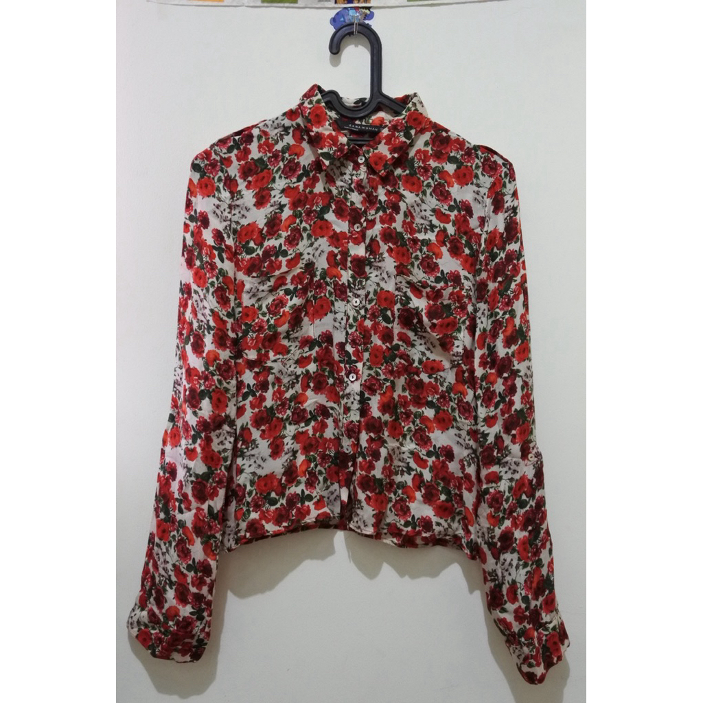 Preloved Kemeja Silk Zara