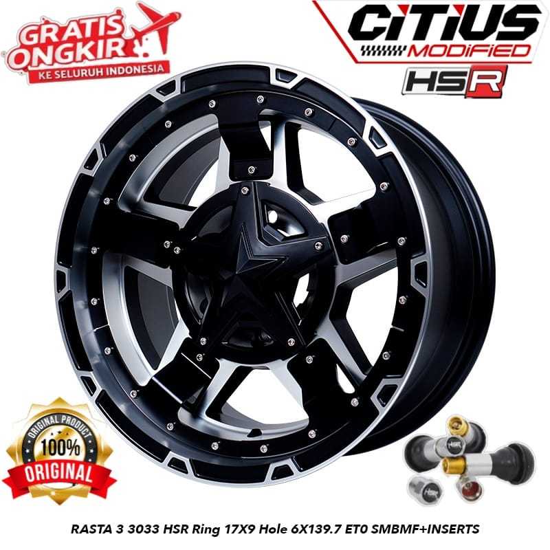 Velg Rasta Racing Ring 17 Mobil Hilux Ford Triton Colorado Blazer Gratis Ongkir
