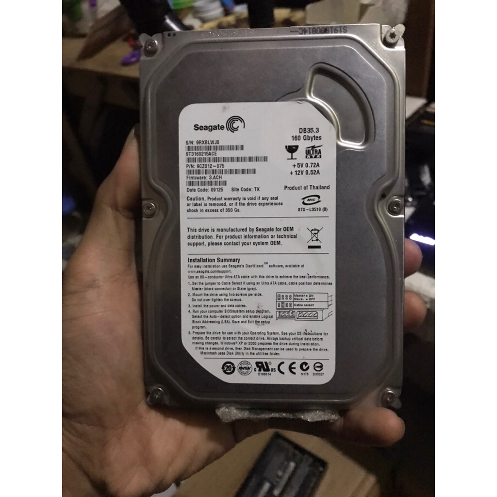 HARDISK INTERNAL PS2 160GB ISI GAME PS2