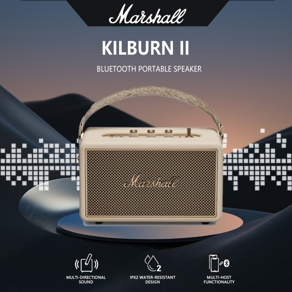 Marshall Kilburn II Speaker Portable /Marshall Speaker Wireless Bluetooth Speaker Home Outdoor Audio