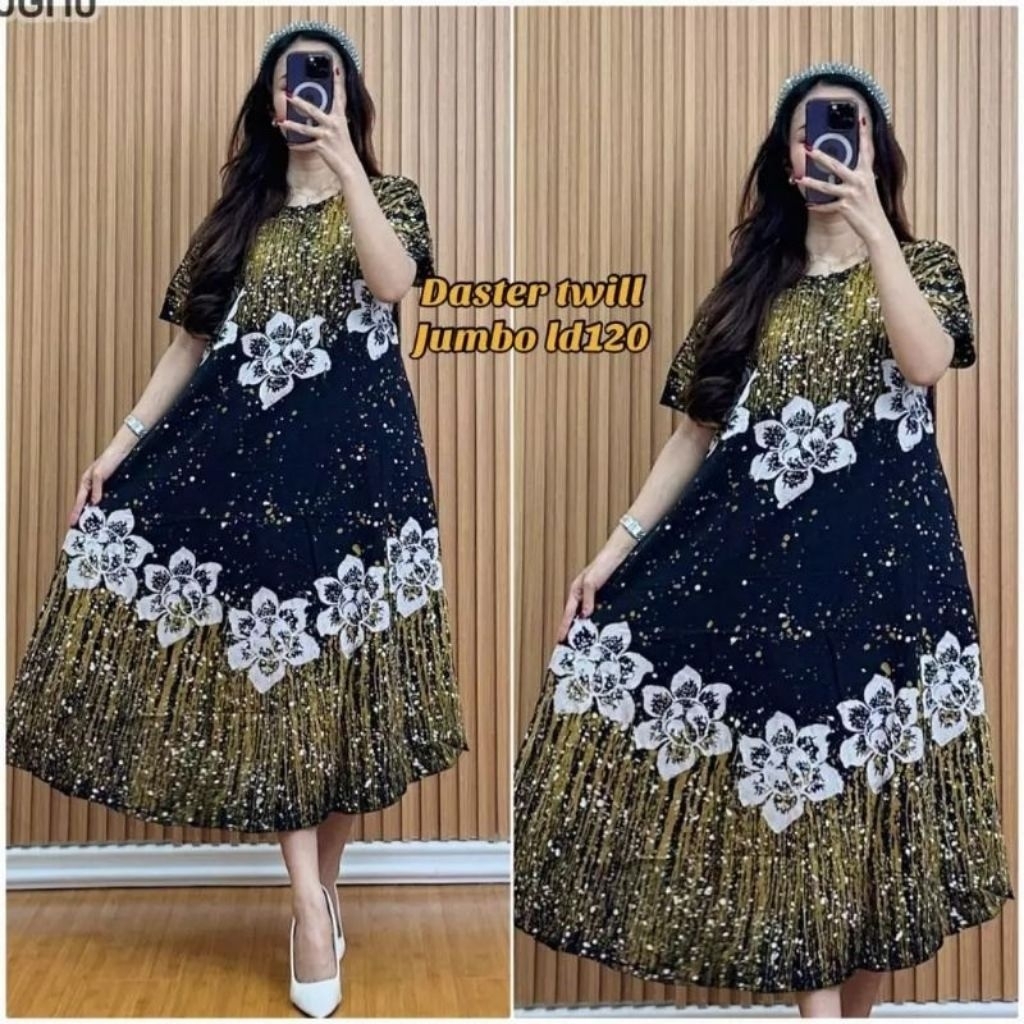 Daster Batik//Cap Malaman//Daster Kekinian//Daster Terbaru//Twill Rayon Ori//Anti Luntur//Bahan Prem