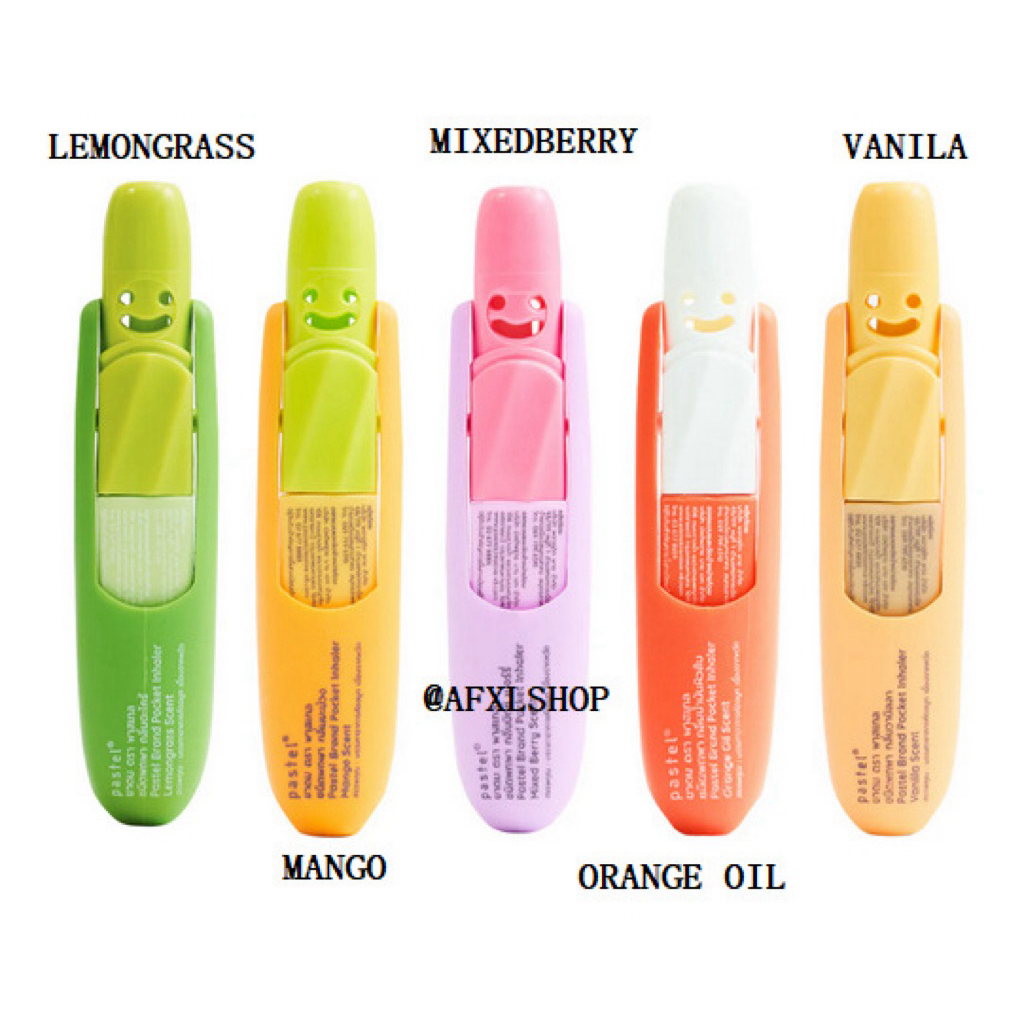 [Ready Stock] Inhaler Pastel Thailand Pocket Scent beli di Tofu Skincare skinker / 2 in 1 Inhaler/ M