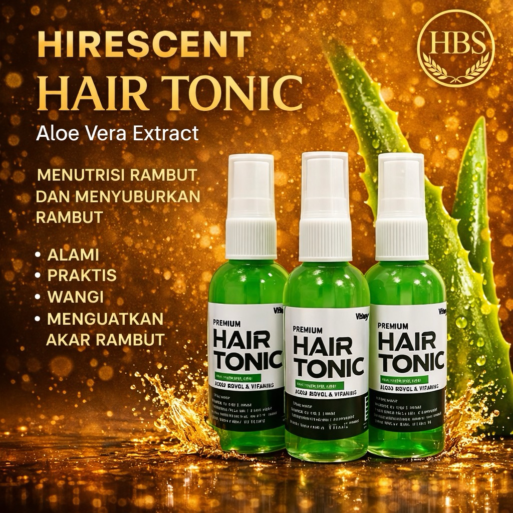 HAIR TONIC 60ml Vitamin Rambut Penumbuh Rambut - Hairtonic Vitamin Rambut Pria Wanita By HBS