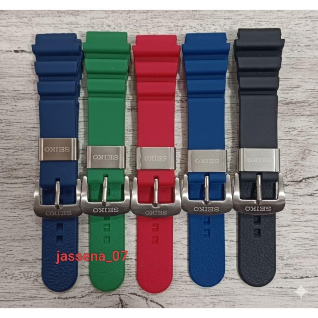 Tali jam tangan seiko Diver 22mm rubber silicine seiko diver strap jam tangan seiko diver