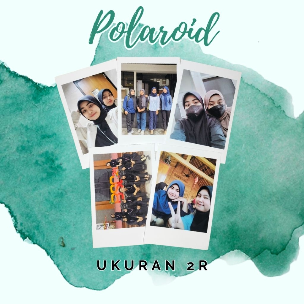 POLAROID Ukuran 2R (6x9) + Laminasi  kelipatan 25,50,75,100